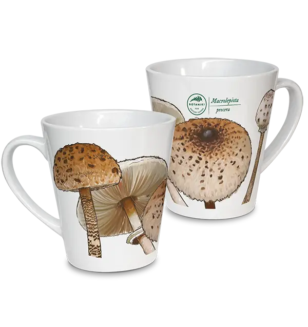 Kubek z czubajką, prezent dla grzybiarza | Botaniki