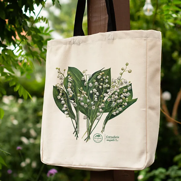 Torba bawełniana premium na zakupy konwalia majowa | botaniki