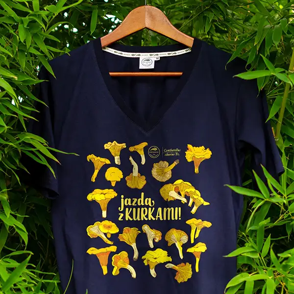 Koszulka damska v-neck premium jazda z kurkami | botaniki